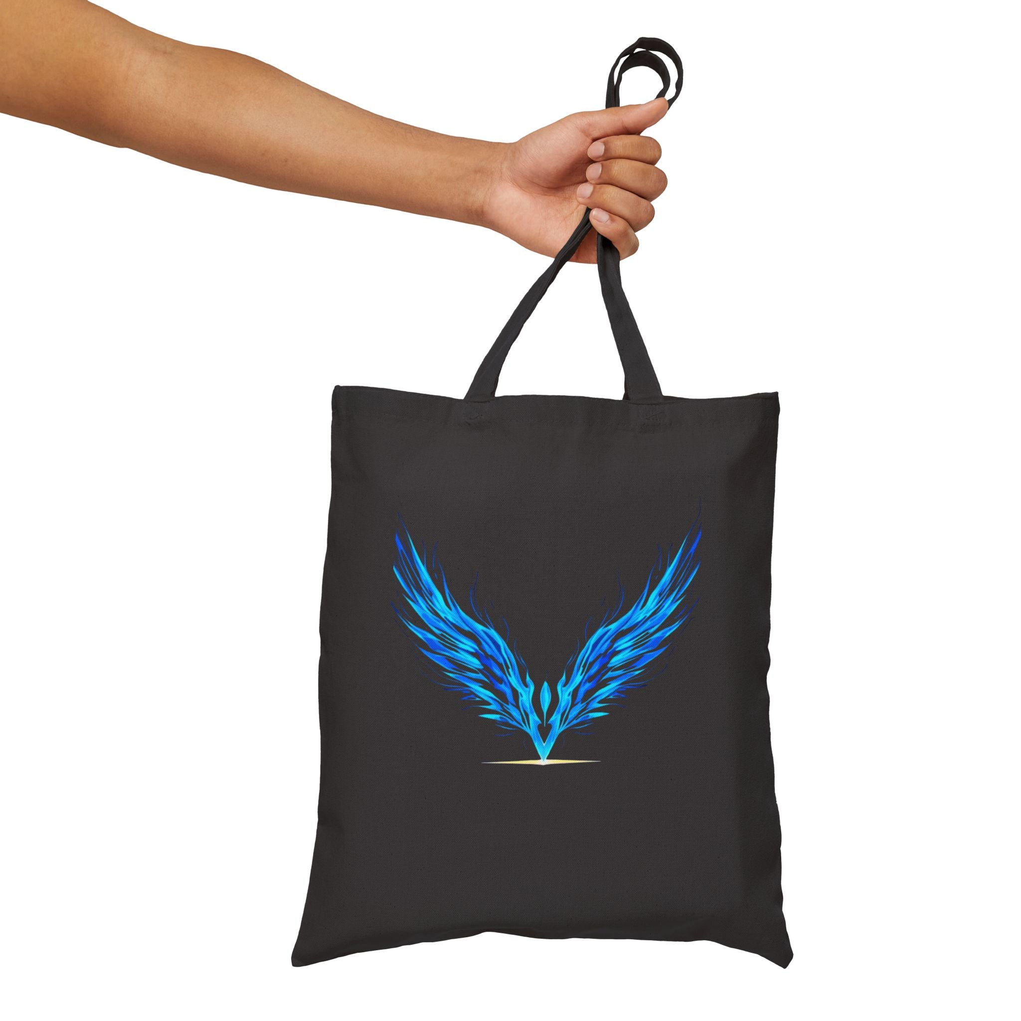 Sapphire Wing Emblem Tote Bag | Electric Blue Swan Wings | Official Kimmie Swan Merch