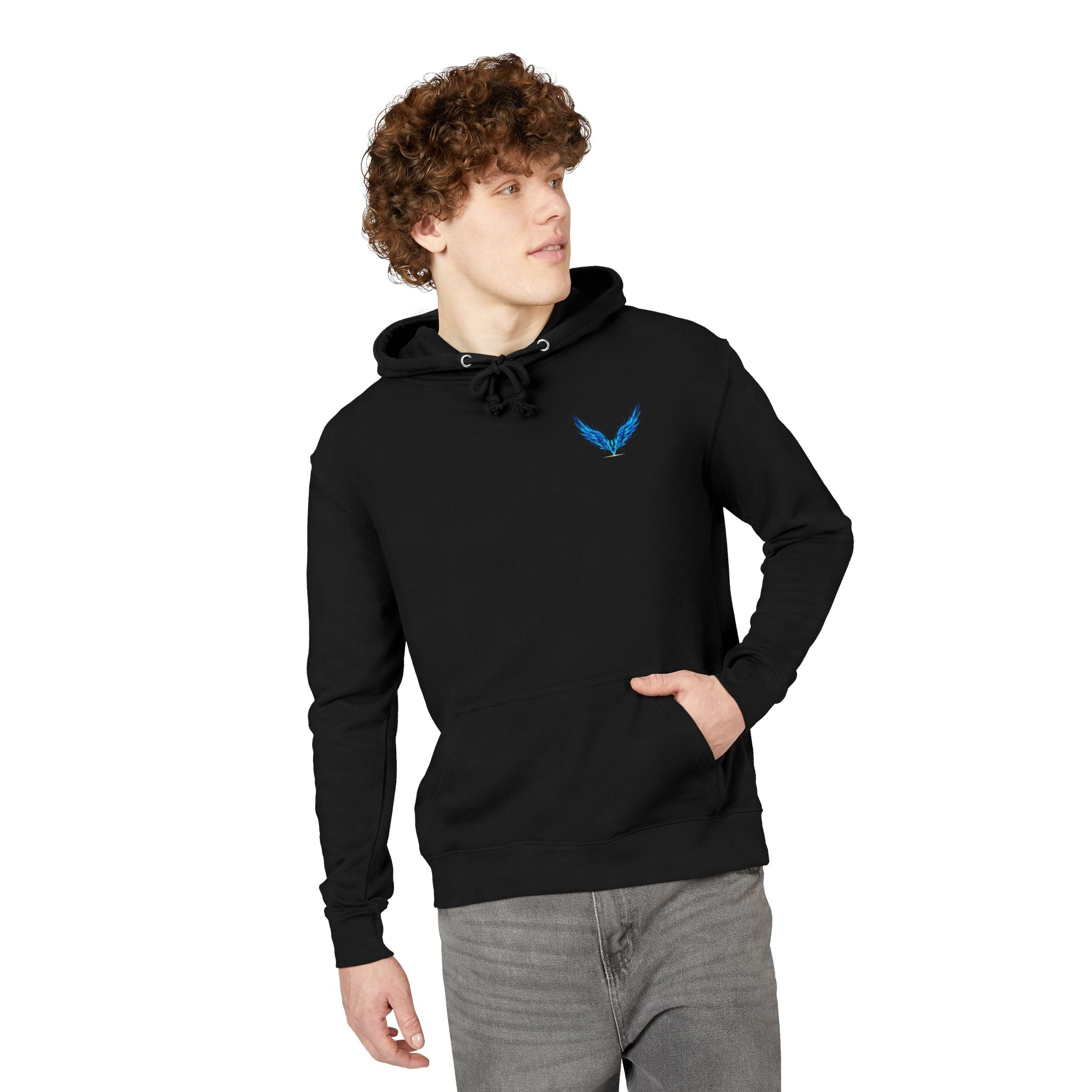 Sapphire Wing Emblem Hoodie | Unisex Streetwear  | Official Kimmie Swan Merch