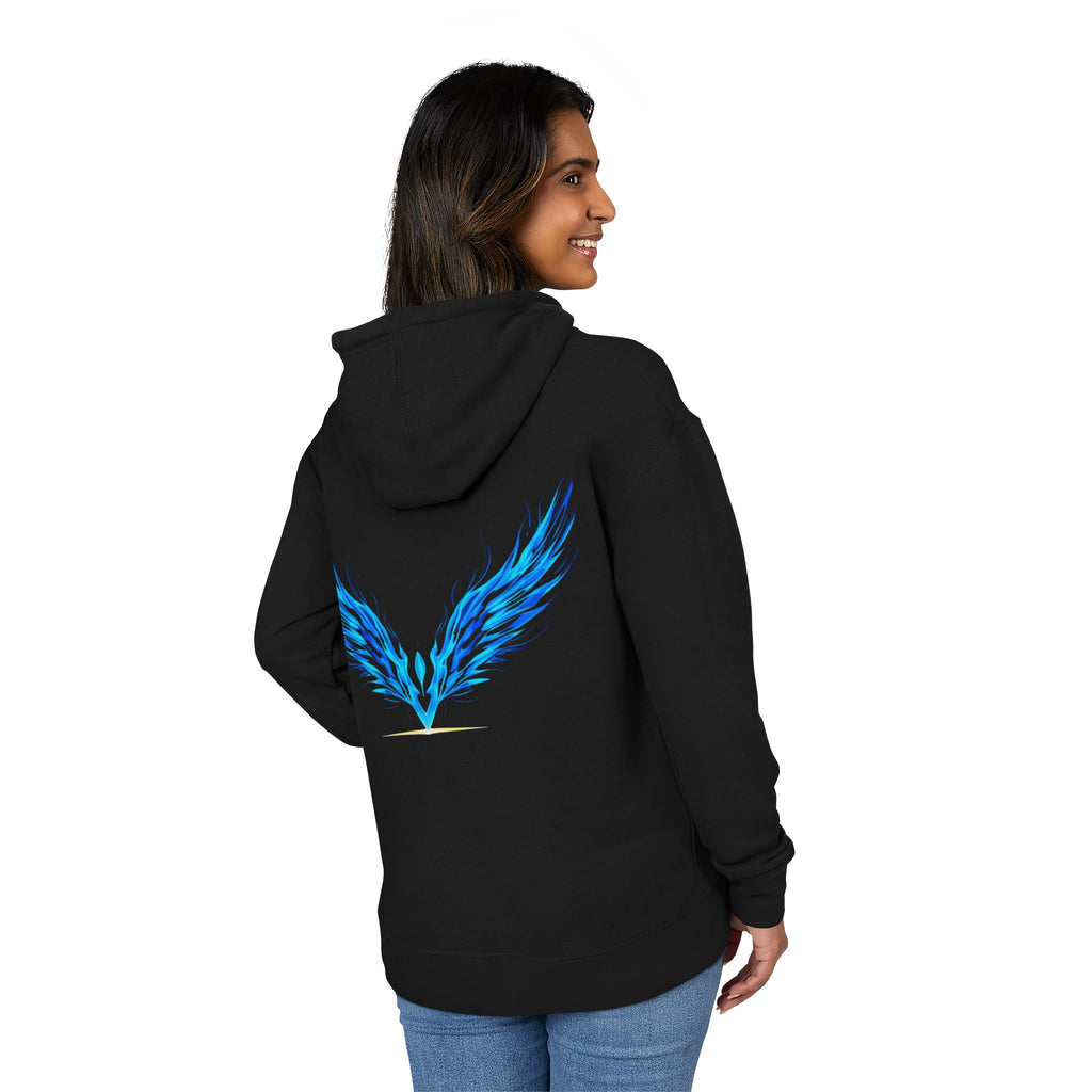 Sapphire Wing Emblem Hoodie | Official Kimmie Swan Merch | Unisex Streetwear