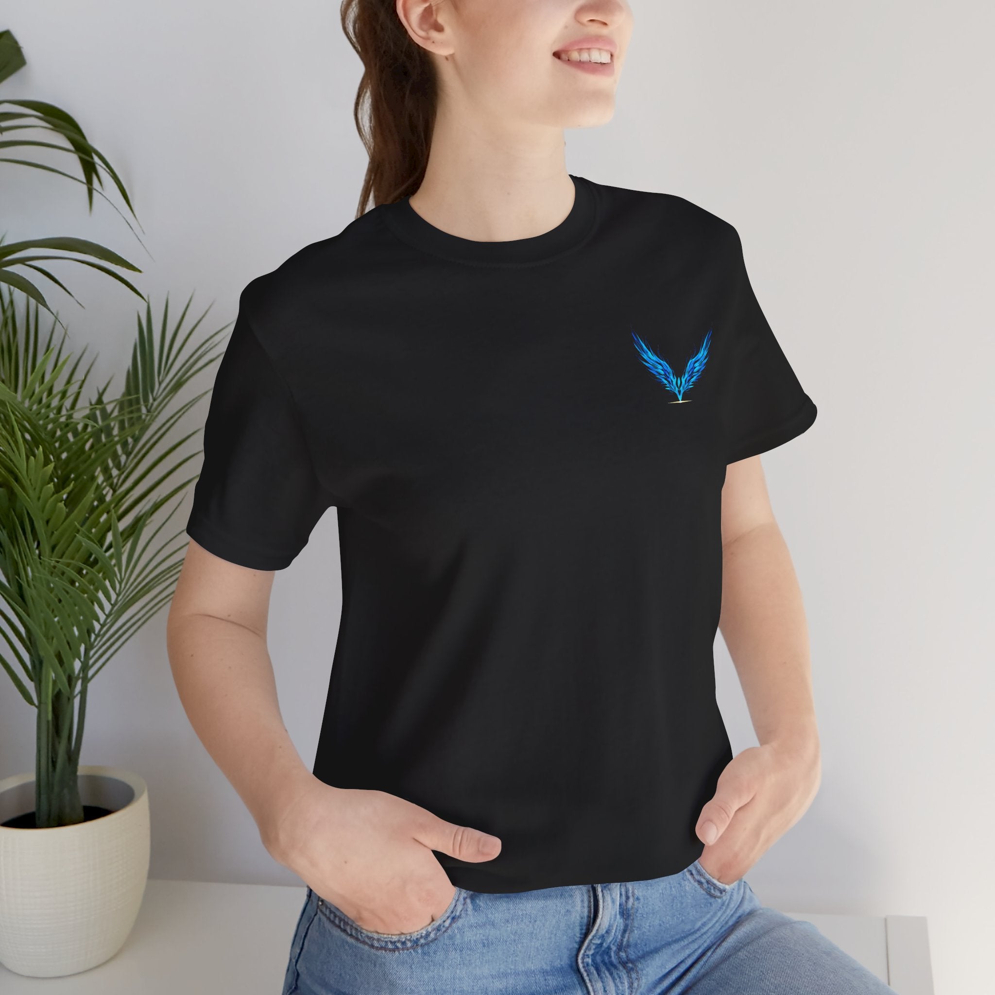 Sapphire Wing Emblem T-Shirt | Unisex Streetwear Tee |Official Kimmie Swan Merch