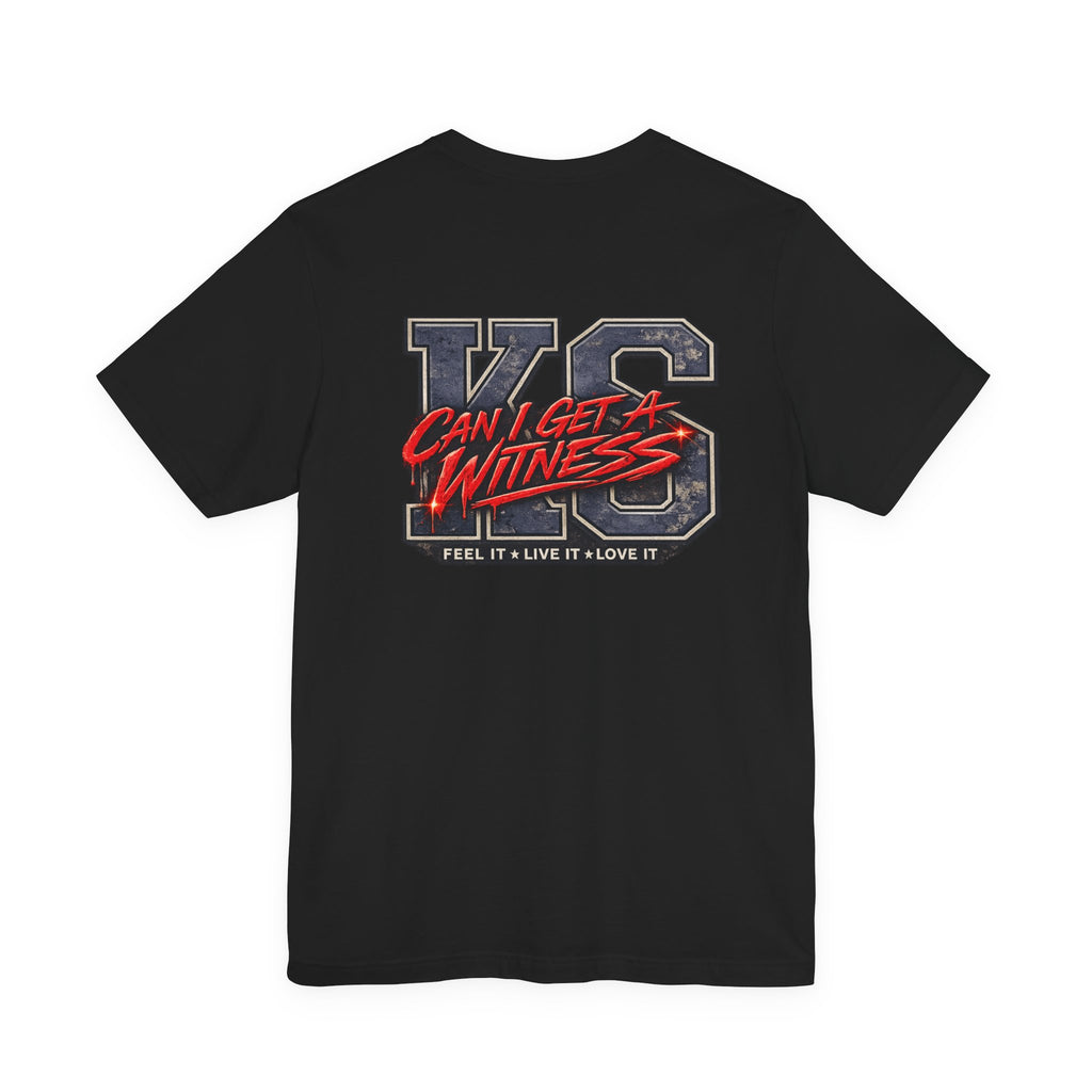 Can I Get a Witness Graphic T-Shirt | Unisex Streetwear Music Tee | Official Kimmie Swan Merch