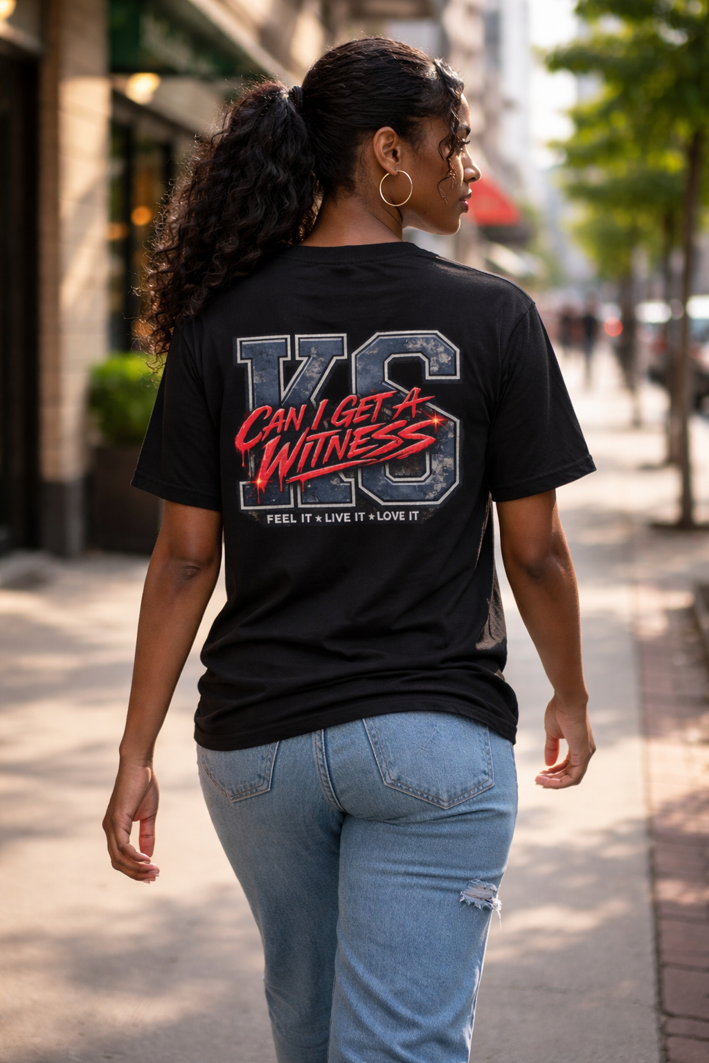 Can I Get a Witness Graphic T-Shirt | Unisex Streetwear Music Tee | Official Kimmie Swan Merch