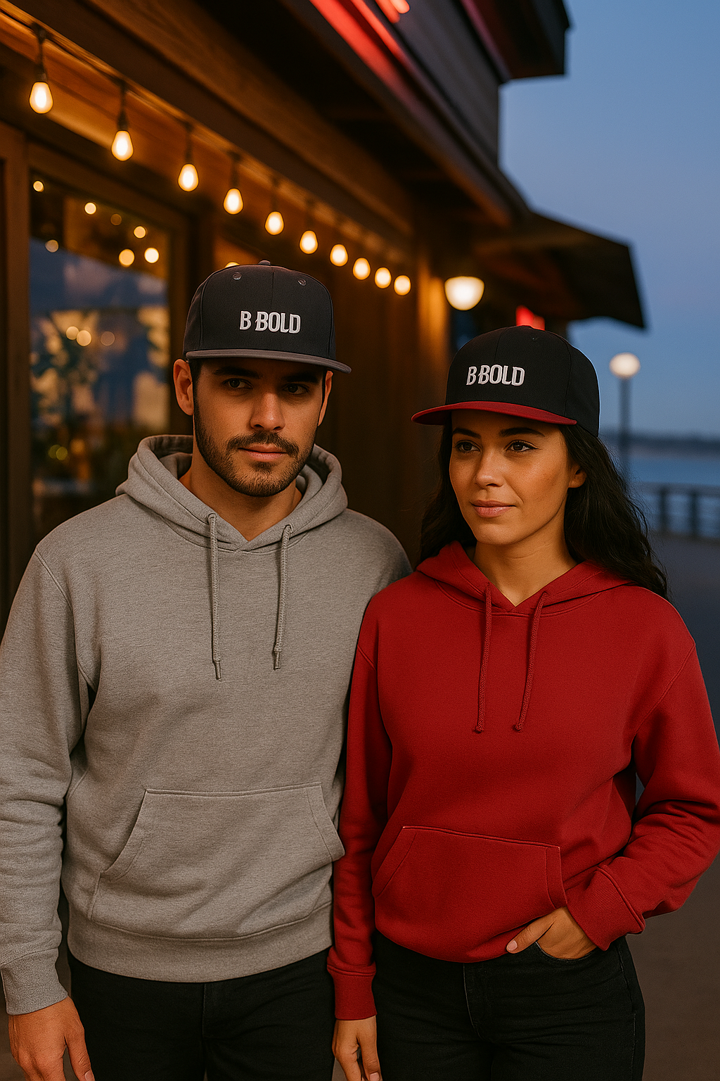 Be Bold Flat Bill Snapback Hat – White Embroidered Streetwear Cap (Select Colors)