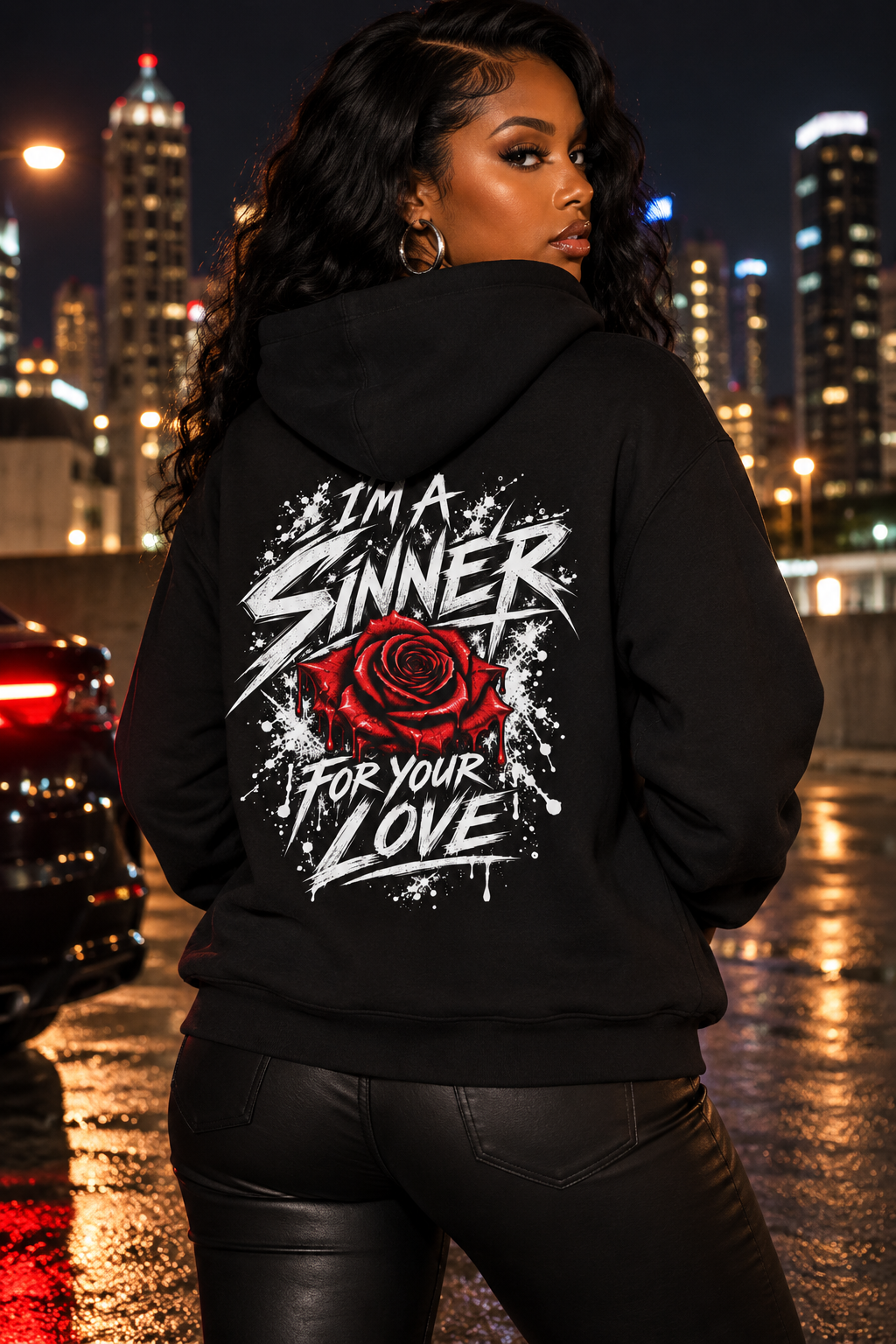 Sinner Hoodie | Alternative Rock Streetwear | Official Kimmie Swan Merch