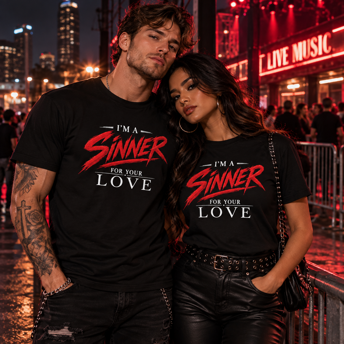 Sinner T-Shirt | Alternative Rock Streetwear | Official Kimmie Swan Merch