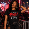 Sinner T-Shirt | Alternative Rock Streetwear | Official Kimmie Swan Merch