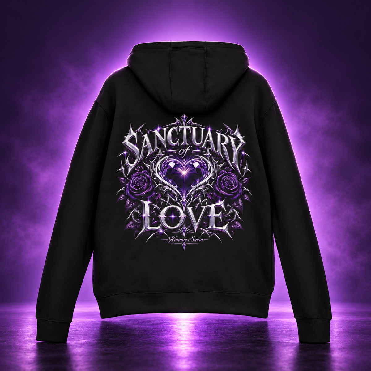 Sanctuary of Love Hoodie | Alternative Rock Streetwear | Official Kimmie Swan Merch