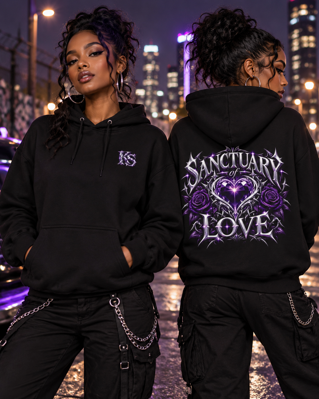 Sanctuary of Love Hoodie | Alternative Rock Streetwear | Official Kimmie Swan Merch