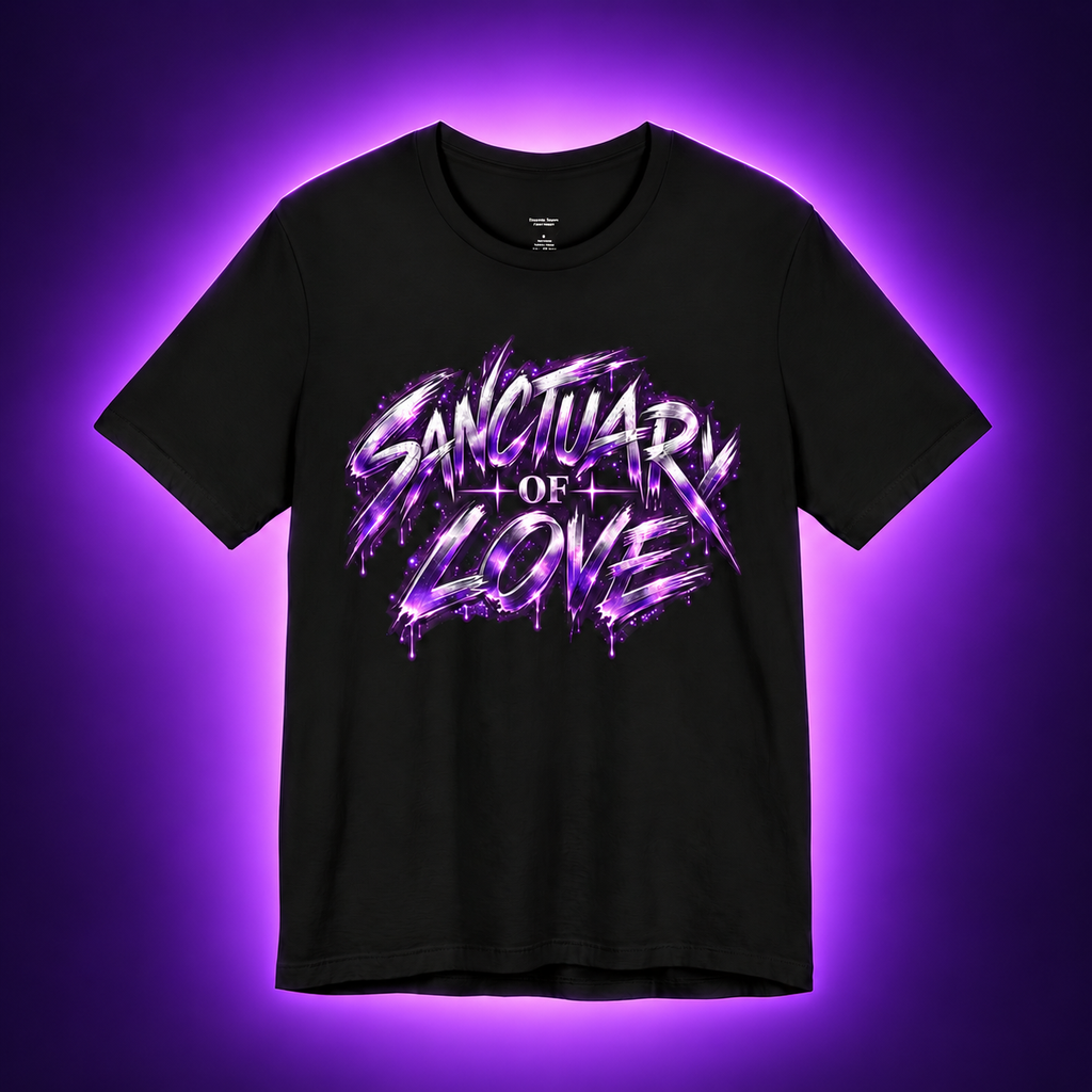 Sanctuary of Love T-Shirt | Alternative Rock Streetwear | Official Kimmie Swan Merch