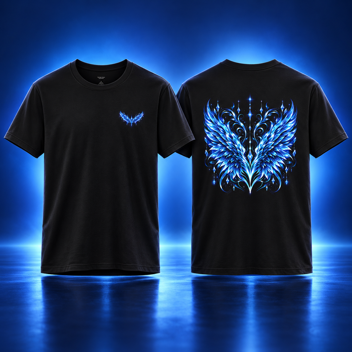 Sapphire Wing Emblem T-Shirt | Unisex Streetwear Tee | Official Kimmie Swan Merch