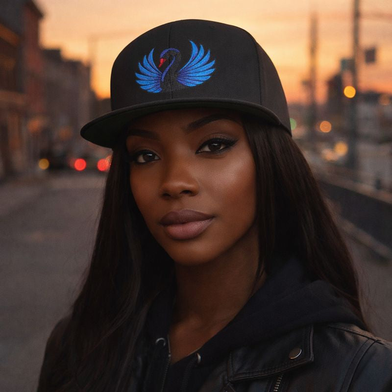 Sapphire Wing Swan™ Flatbill Hat | Limited Edition | Official Kimmie Swan Merch