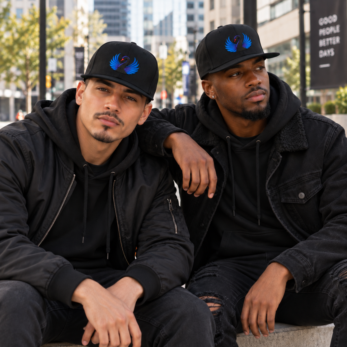 Sapphire Wing Swan™ Flatbill Hat | Limited Edition | Official Kimmie Swan Merch