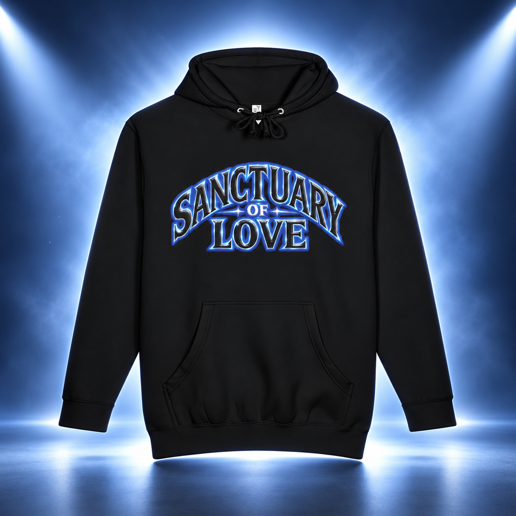 Sanctuary of Love Arch Hoodie | Alternative Rock Streetwear | Official Kimmie Swan Merch
