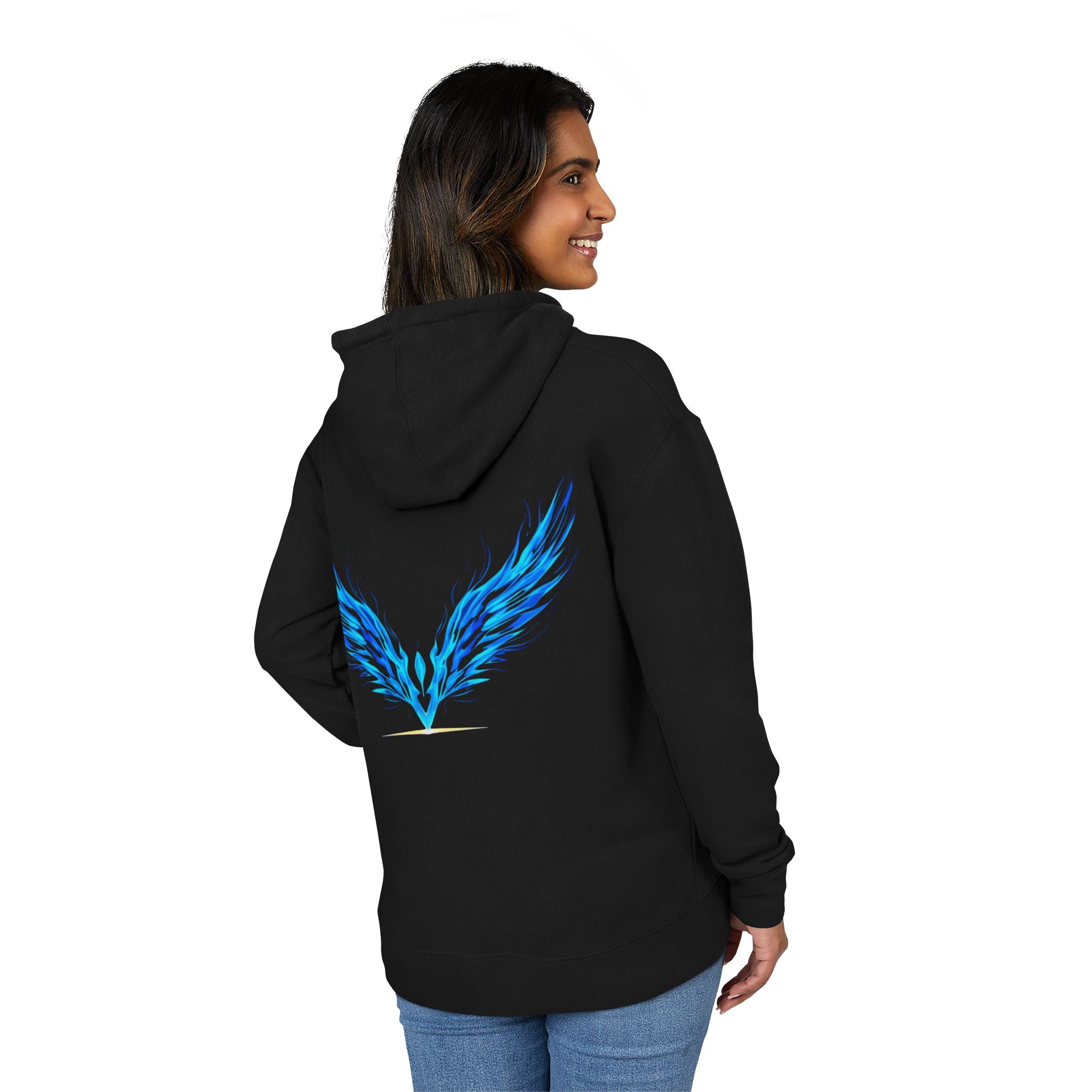 Sapphire Wing Emblem Hoodie | Unisex Streetwear  | Official Kimmie Swan Merch