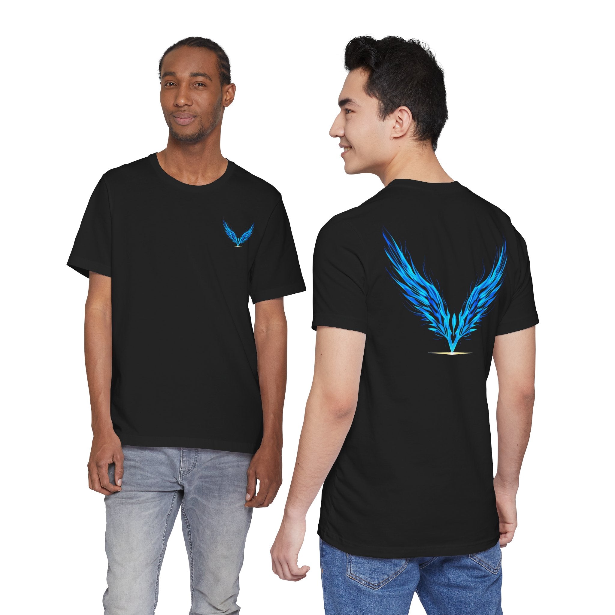 Sapphire Wing Emblem T-Shirt | Unisex Streetwear Tee |Official Kimmie Swan Merch