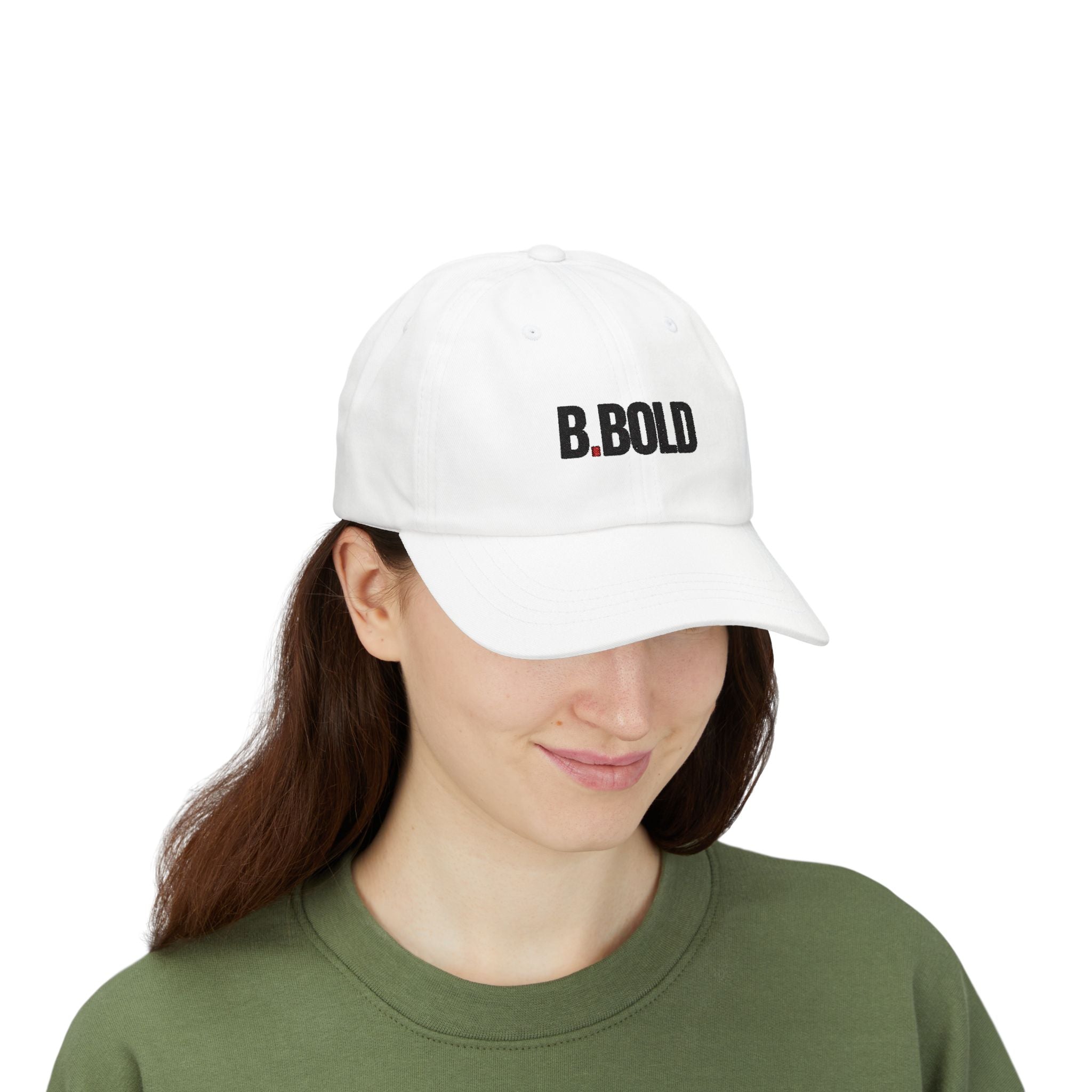 Be Bold Dad Hat – White Embroidered Adjustable Cap (Select Colors)
