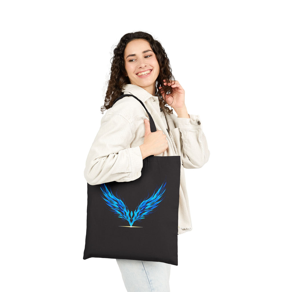 Sapphire Wing Emblem Tote Bag | Electric Blue Swan Wings | Official Kimmie Swan Merch