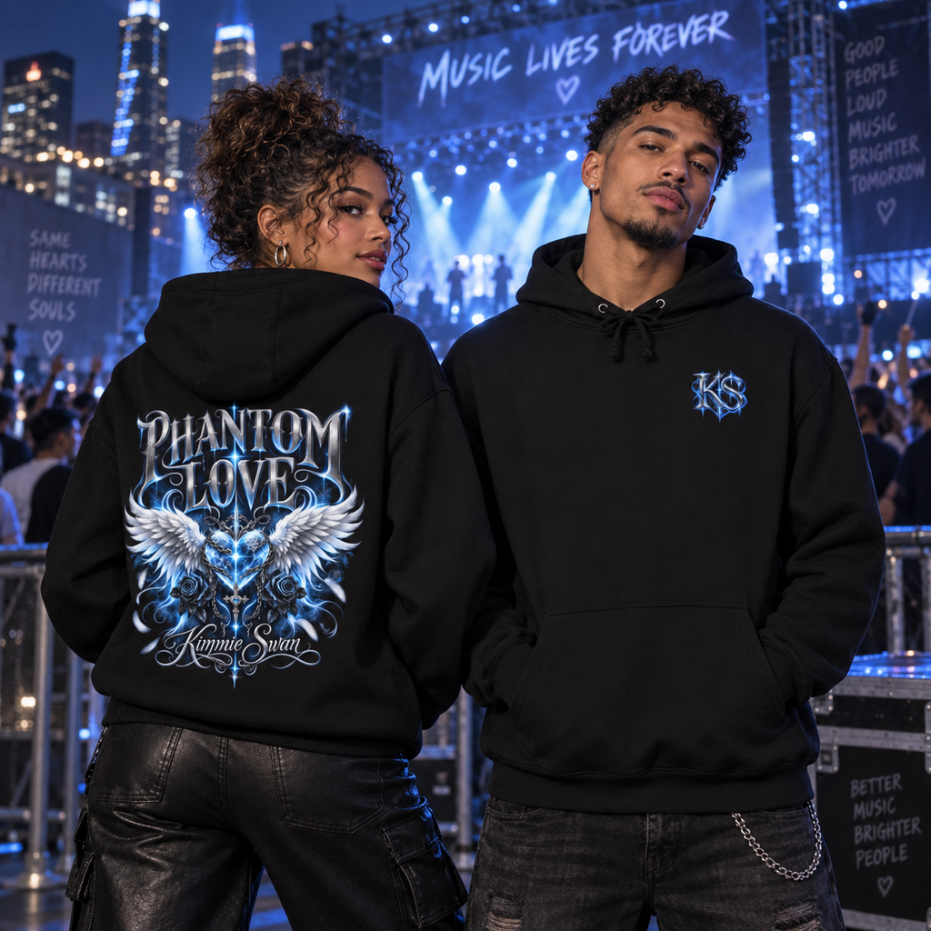 Phantom Love Hoodie | Alternative Rock Streetwear | Official Kimmie Swan Merch