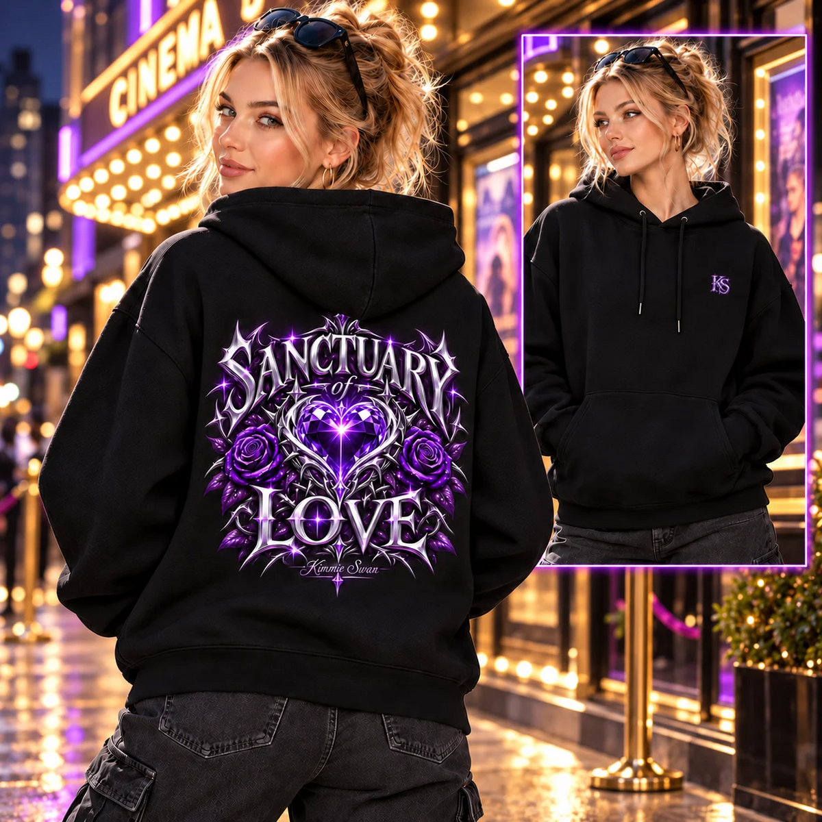 Sanctuary of Love Hoodie | Alternative Rock Streetwear | Official Kimmie Swan Merch