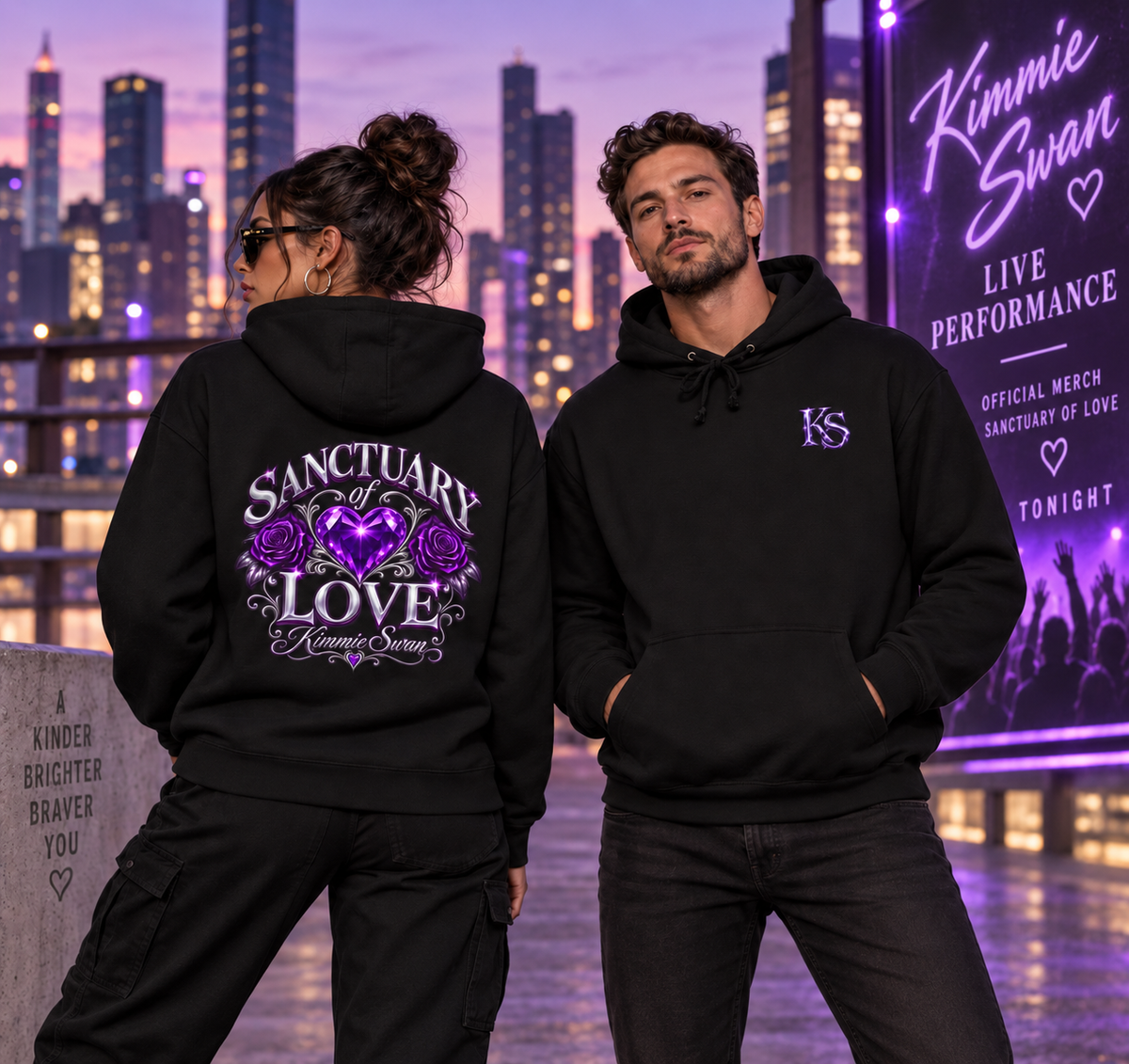 Sanctuary of Love Graphic Unisex Hoodie | Official Kimmie Swan Merch